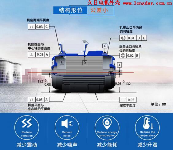 电机外壳结构形位公差